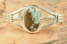 Day 16 Deal - Genuine Dry Creek Turquoise Sterling Silver Bracelet